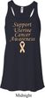 Support Uterine Cancer Ladies Flowy Racerback