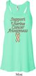 Support Uterine Cancer Ladies Flowy Racerback