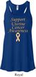 Support Uterine Cancer Ladies Flowy Racerback