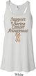 Support Uterine Cancer Ladies Flowy Racerback