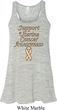 Support Uterine Cancer Ladies Flowy Racerback