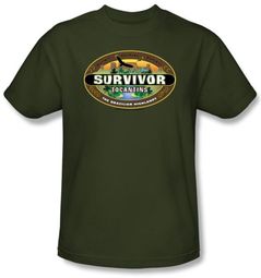Survivor American T-Shirt - Tocantins Logo Adult Military Green