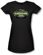 Survivor Juniors T-Shirt - Gabon Logo Black Tee