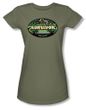 Survivor Juniors T-Shirt - Gabon Logo Light Olive Tee