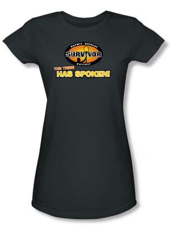Survivor Juniors T-Shirt - The Tribe Has Spoken Charcoal Tee