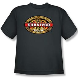 Survivor Kids T-Shirt - Fiji Charcoal Youth Survivor Kids T-Shirt - Fiji Charcoal Youth