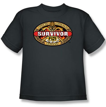 Survivor Kids T-Shirt - Fiji Charcoal Youth