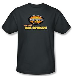 Survivor kids T-Shirt - The Tribe Has Spoken Charcoal Youth Survivor kids T-Shirt - The Tribe Has Spoken Charcoal Youth