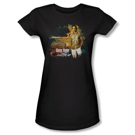 Survivor Shirt Juniors Keep Hope Alive Black T-Shirt