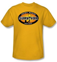 Survivor T-Shirt - Gold Burst Adult Gold
