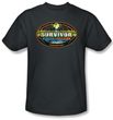 Survivor T-Shirt  - Heroes Vs Villains Adult Charcoal