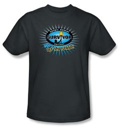 Survivor T-Shirt - Off My Island Adult Charcoal