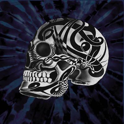 Tattoo Skull Shirt - Adult Unisex Tie Dye T-shirt Tee