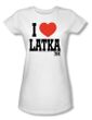 Taxi Juniors T-Shirt - I Heart Latka White