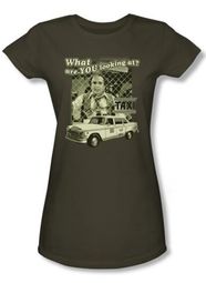 Taxi Juniors T-Shirt - Whats A Matta Army Green Adult Taxi Juniors T-Shirt - Whats A Matta Army Green Adult