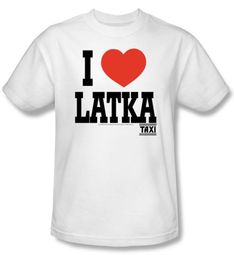 Taxi T-Shirt - I Heart Latka Adult White Taxi T-Shirt - I Heart Latka Adult White