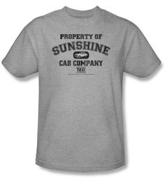 Taxi T-Shirt - Property Of Sunshine Adult Athletic Grey Taxi T-Shirt - Property Of Sunshine Adult Athletic Grey