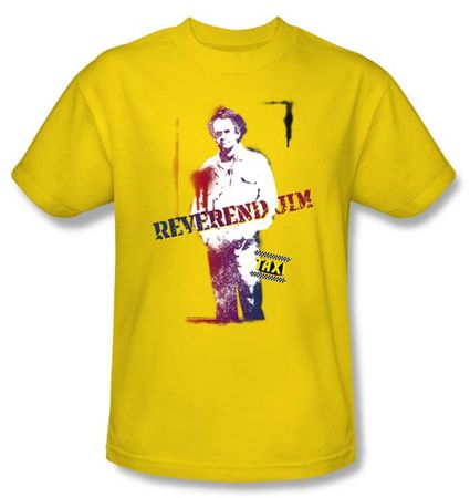 Taxi T-Shirt - Reverend Jim Adult Yellow
