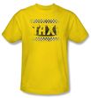Taxi T-Shirt - Run Down Taxi Adult Yellow