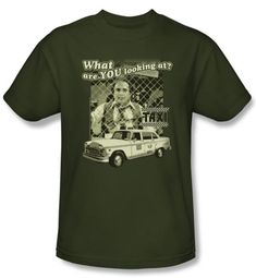 Taxi T-Shirt - Whats A Matta Army Green Adult Taxi T-Shirt - Whats A Matta Army Green Adult