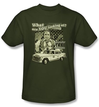 Taxi T-Shirt -  Whats A Matta Army Green Adult