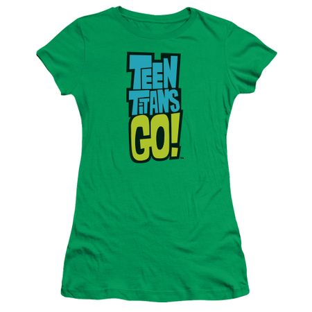 Teen Titans Go Shirt Juniors Logo Kelly Green T-Shirt