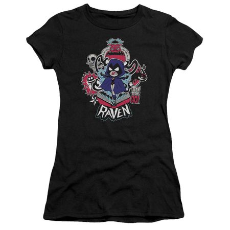 Teen Titans Go Shirt Juniors Raven Black T-Shirt