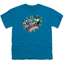 Teen Titans Go Shirt Kids Chow Down Turquoise T-Shirt
