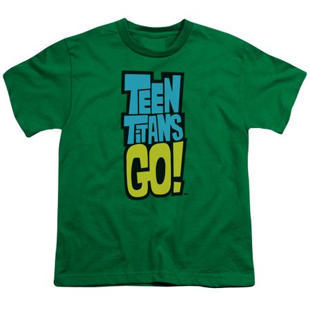Teen Titans Go Shirt Kids Logo Kelly Green T-Shirt