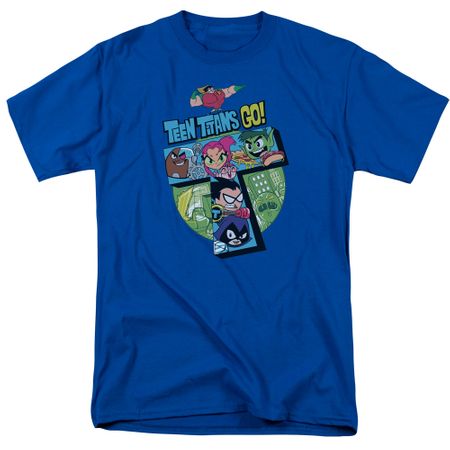 Teen Titans Go Shirt T Royal Blue T-Shirt