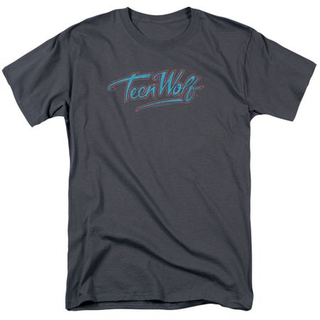 Teen Wolf Shirt Neon Logo Charcoal Tee T-Shirt