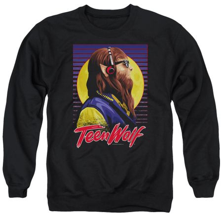 Teen Wolf Sweatshirt Headphone Wolf 2 Adult Black Sweat Shirt