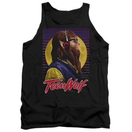 Teen Wolf Tank Top Headphone Wolf 2 Black Tee Tanktop