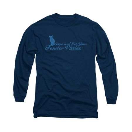 Tender Vittles Shirt Get Yours Long Sleeve Navy Tee T-Shirt