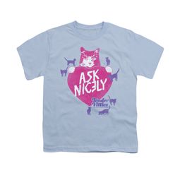Tender Vittles Shirt Kids Ask Nicely Light Blue T-Shirt