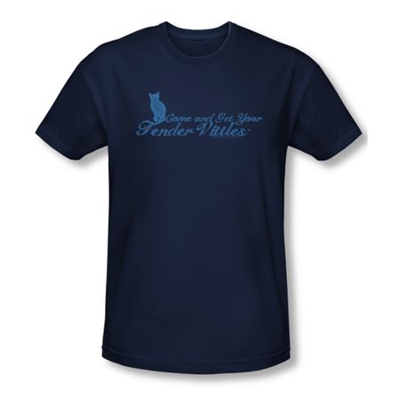 Tender Vittles Shirt Slim Fit Get Yours Navy T-Shirt