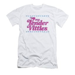 Tender Vittles Shirt Slim Fit Love White T-Shirt