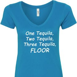 Tequila Ladies V-Neck Shirt