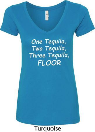 Tequila Ladies V-Neck Shirt