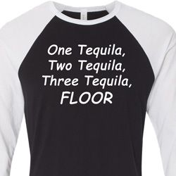Tequila Mens Raglan Shirt