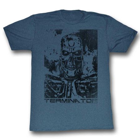 Terminator Shirt Distressed Photo Slate T-Shirt
