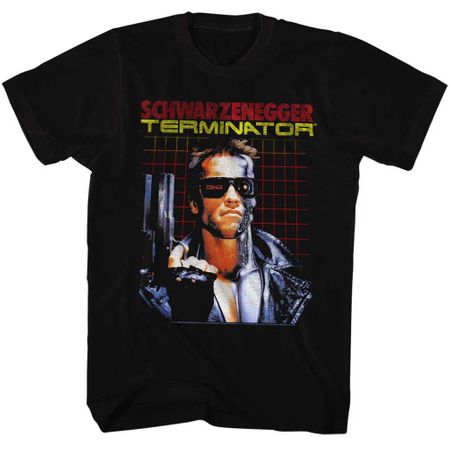 Terminator Shirt Grid Black T-Shirt