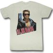 Terminator Shirt I'll Be Back Adult Tee - Off White