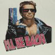 Terminator Shirt I'll Be Back Adult Tee - Off White