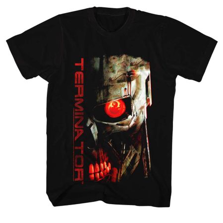 Terminator Shirt Red Eye Black T-Shirt