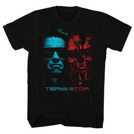 Terminator Shirt Two Face Black T-Shirt