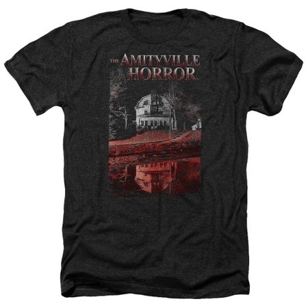The Amityville Horror Shirt Cold Red Heather Black T-Shirt