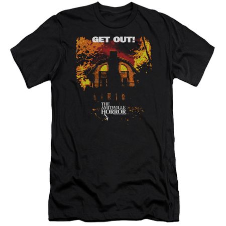 The Amityville Horror Slim Fit Shirt Get Out Black T-Shirt