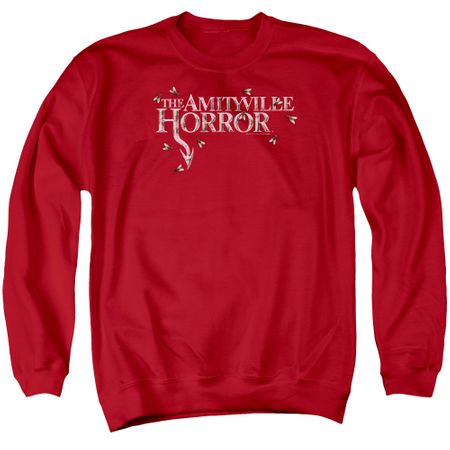 The Amityville Horror Sweatshirt Flies Adult Red Sweat Shirt