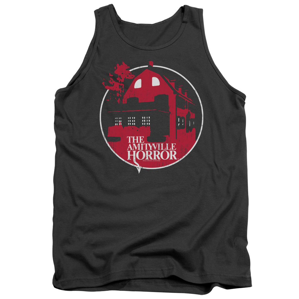 The Amityville Horror Tank Top Red House Charcoal Tanktop The